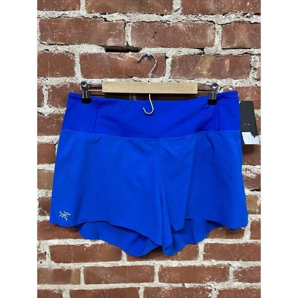 Arc'teryx Essent Run High Rise Short 3.5" Women's NWT Size 16 Blue - Picture 1 of 3